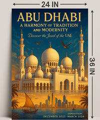 Abu Dhabi A Harmony Of Tradition And Poster PosterGoat