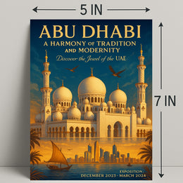 Abu Dhabi A Harmony Of Tradition And Poster PosterGoat