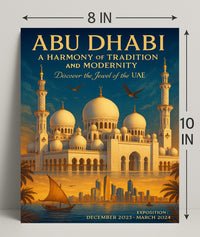 Abu Dhabi A Harmony Of Tradition And Poster PosterGoat