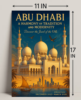 Abu Dhabi A Harmony Of Tradition And Poster PosterGoat