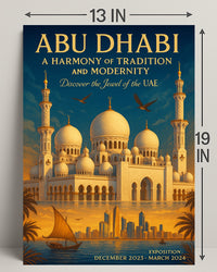 Abu Dhabi A Harmony Of Tradition And Poster PosterGoat