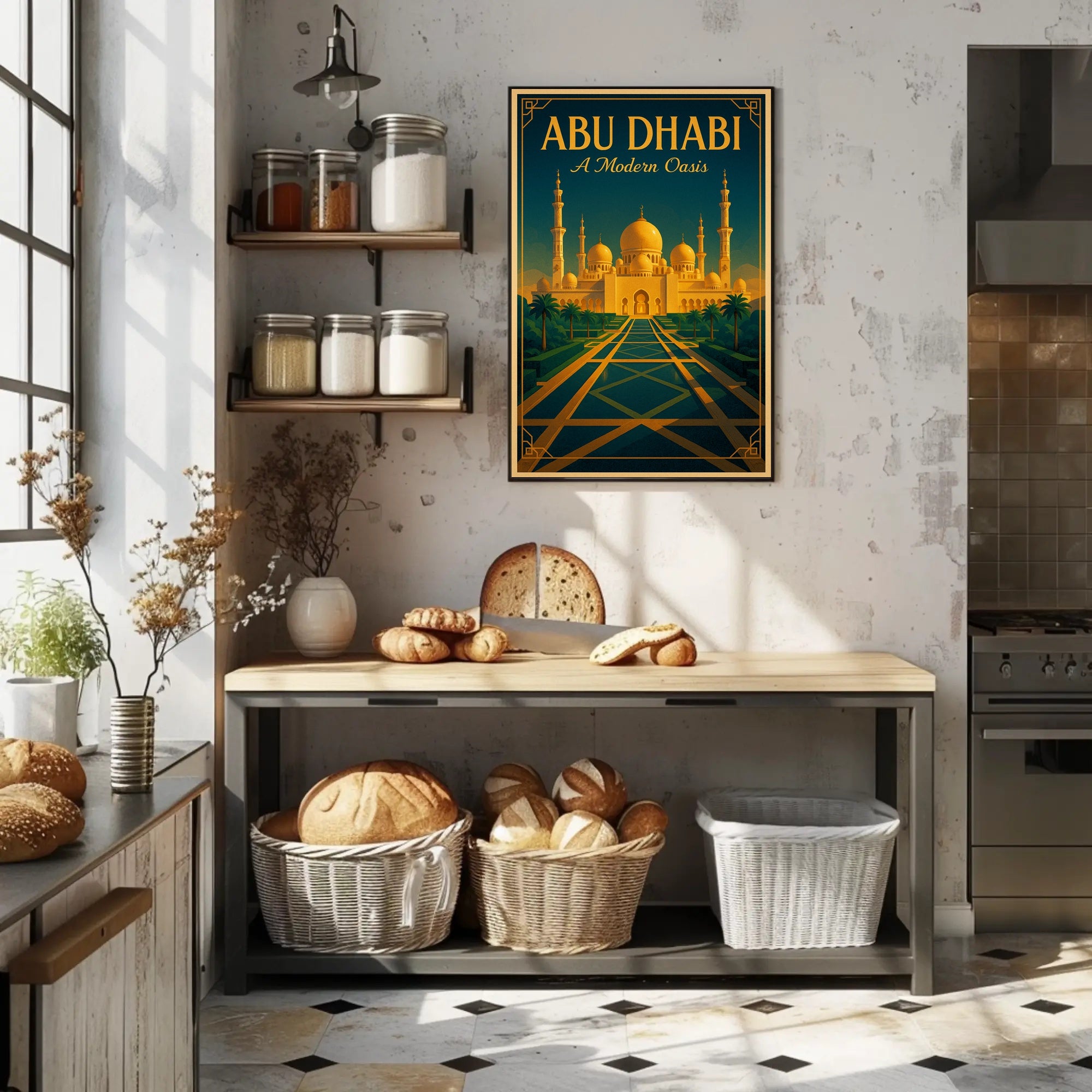Abu Dhabi A Modern Oasis Poster PosterGoat