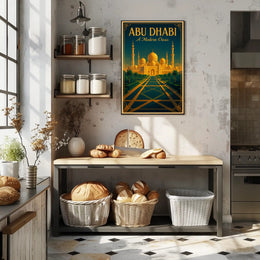 Abu Dhabi A Modern Oasis Poster PosterGoat