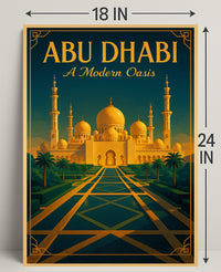 Abu Dhabi A Modern Oasis Poster PosterGoat