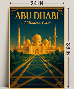 Abu Dhabi A Modern Oasis Poster PosterGoat