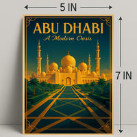 Abu Dhabi A Modern Oasis Poster PosterGoat