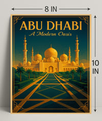 Abu Dhabi A Modern Oasis Poster PosterGoat