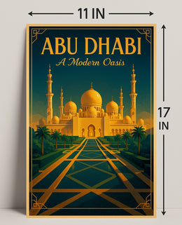 Abu Dhabi A Modern Oasis Poster PosterGoat