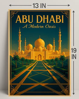Abu Dhabi A Modern Oasis Poster PosterGoat