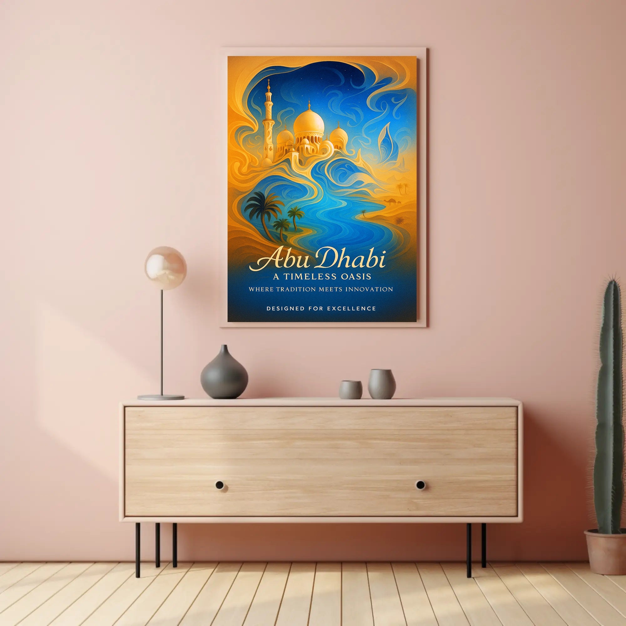 Abu Dhabi A Timeless Oasis Poster PosterGoat