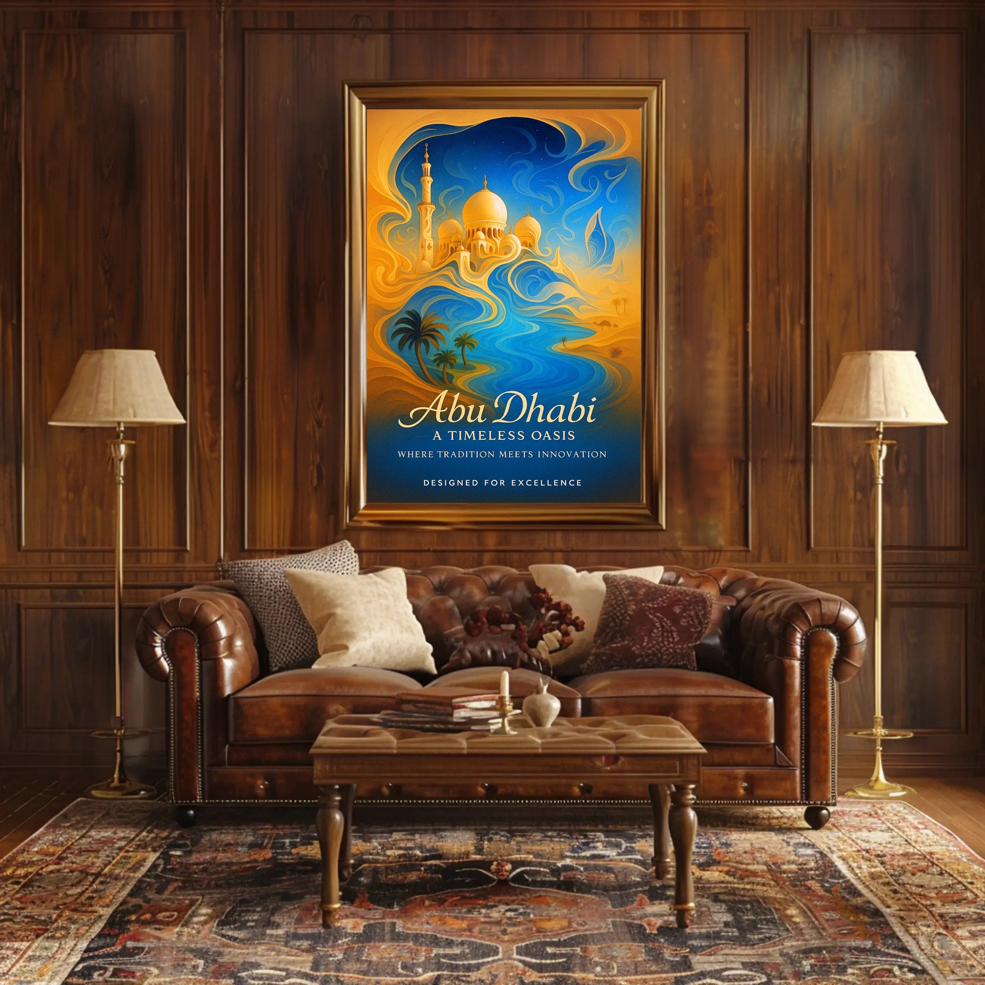 Abu Dhabi A Timeless Oasis Poster PosterGoat