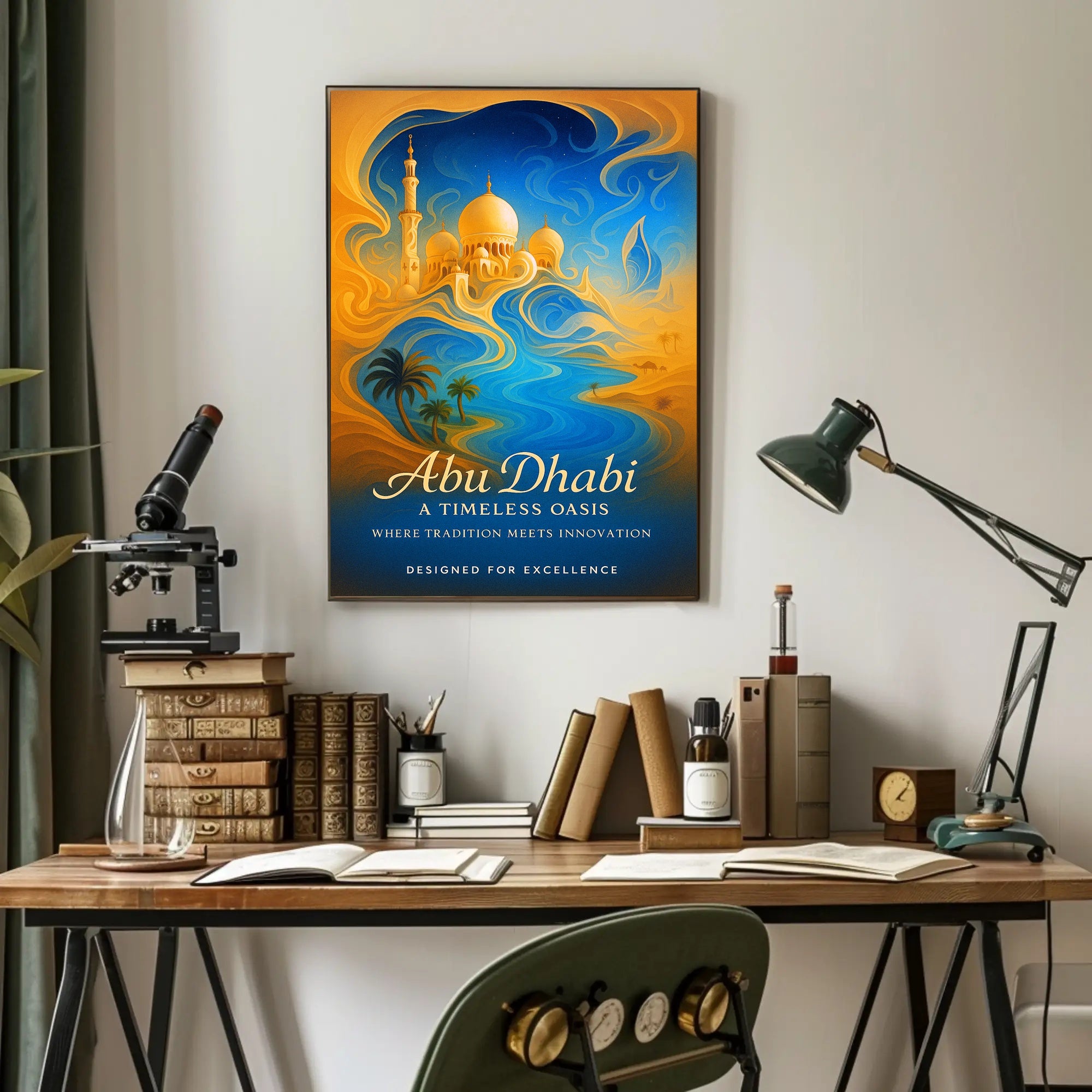 Abu Dhabi A Timeless Oasis Poster PosterGoat