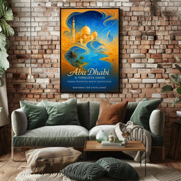Abu Dhabi A Timeless Oasis Poster PosterGoat