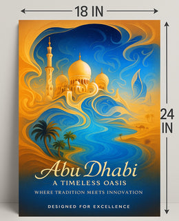 Abu Dhabi A Timeless Oasis Poster PosterGoat