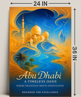 Abu Dhabi A Timeless Oasis Poster PosterGoat