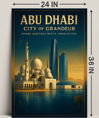 Abu Dhabi City of Grandeur Poster PosterGoat