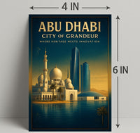Abu Dhabi City of Grandeur Poster PosterGoat