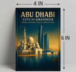 Abu Dhabi City of Grandeur Poster PosterGoat