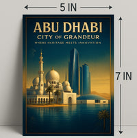 Abu Dhabi City of Grandeur Poster PosterGoat