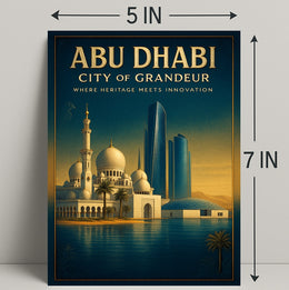 Abu Dhabi City of Grandeur Poster PosterGoat