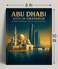 Abu Dhabi City of Grandeur Poster PosterGoat