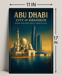 Abu Dhabi City of Grandeur Poster PosterGoat