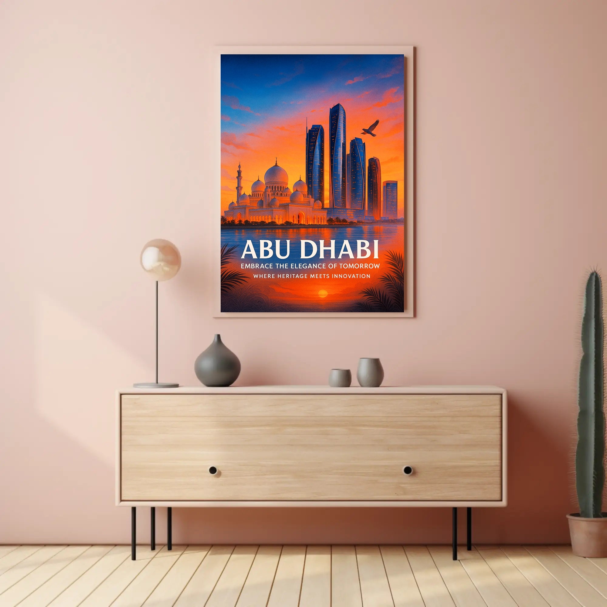 Abu Dhabi Embrace the Elegance of Tomorrow Poster PosterGoat