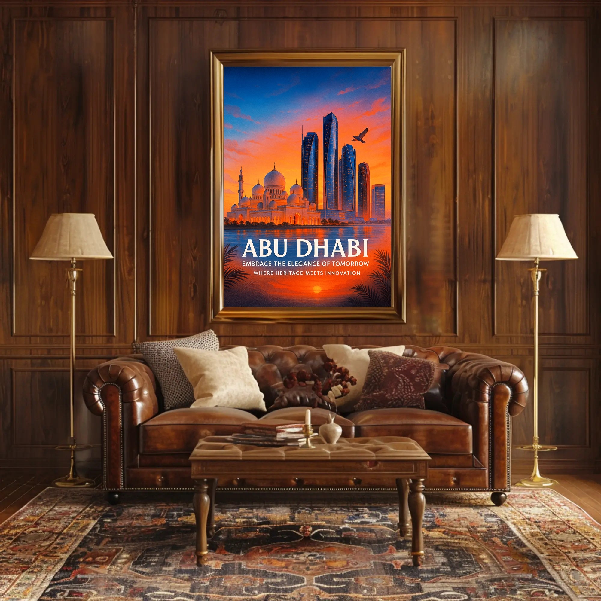 Abu Dhabi Embrace the Elegance of Tomorrow Poster PosterGoat