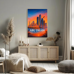 Abu Dhabi Embrace the Elegance of Tomorrow Poster PosterGoat