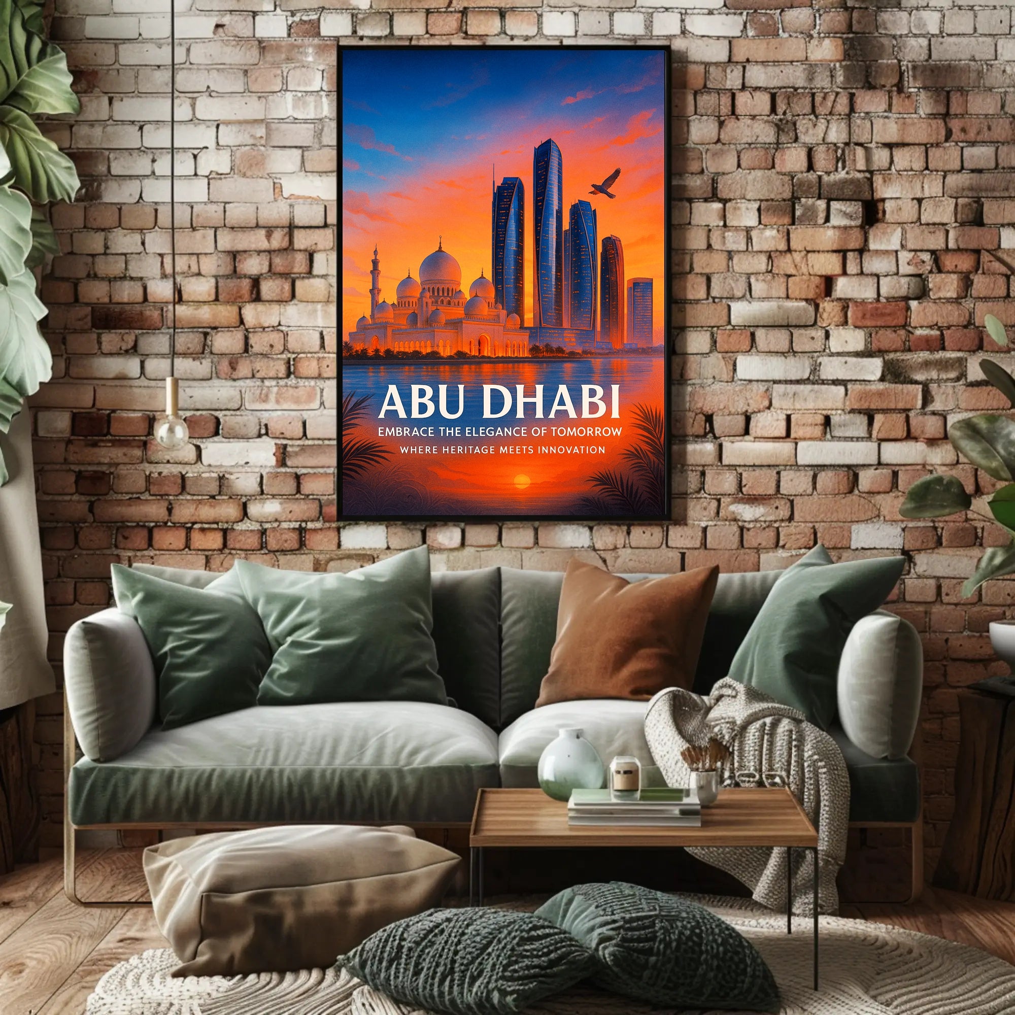 Abu Dhabi Embrace the Elegance of Tomorrow Poster PosterGoat