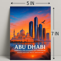Abu Dhabi Embrace the Elegance of Tomorrow Poster PosterGoat