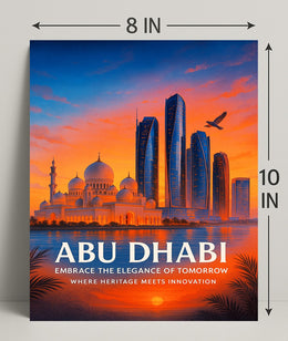 Abu Dhabi Embrace the Elegance of Tomorrow Poster PosterGoat