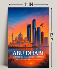 Abu Dhabi Embrace the Elegance of Tomorrow Poster PosterGoat