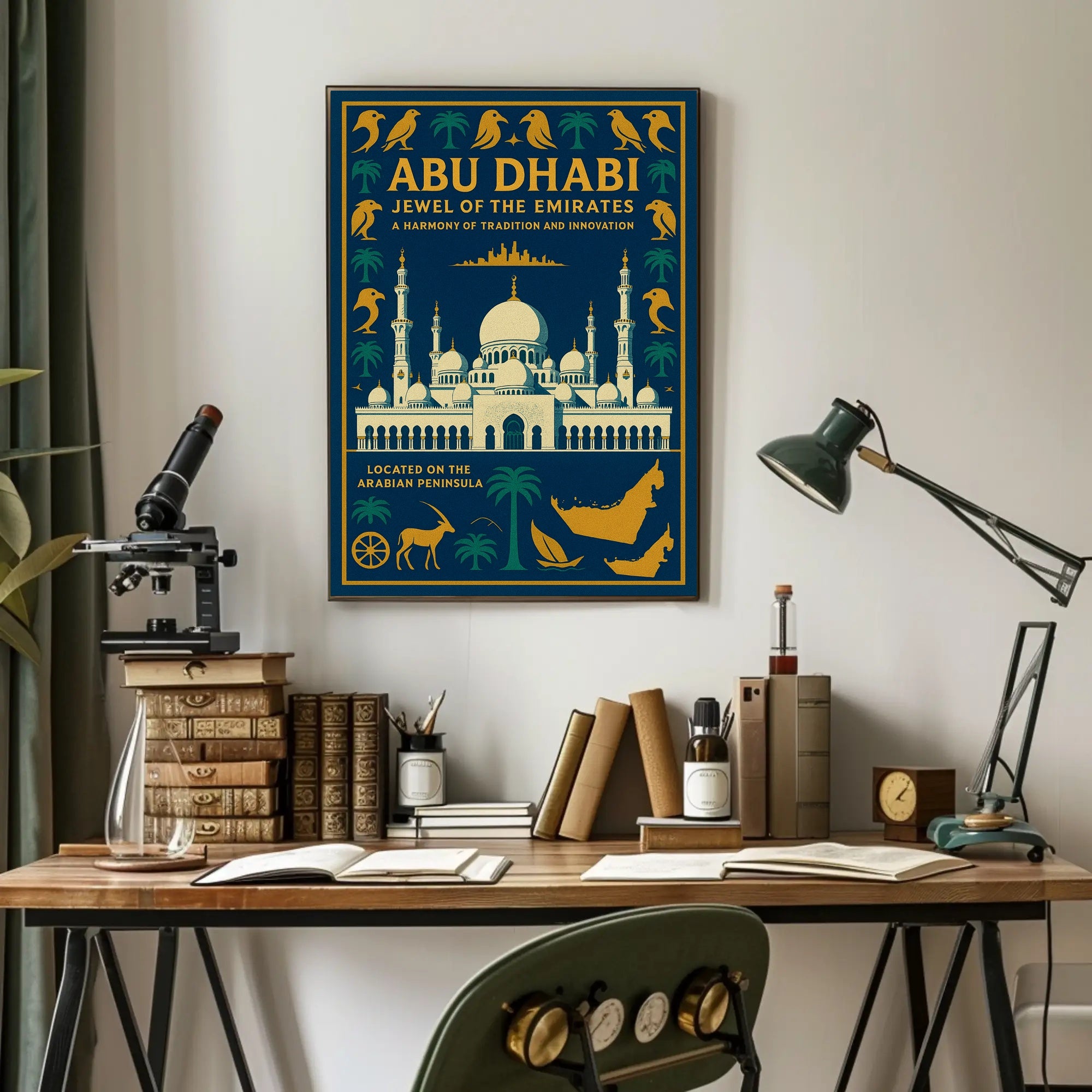 Abu Dhabi Jewel Of The Emirates Poster PosterGoat