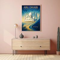 Abu Dhabi Oasis of Modernity and Tradition Poster PosterGoat