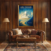 Abu Dhabi Oasis of Modernity and Tradition Poster PosterGoat
