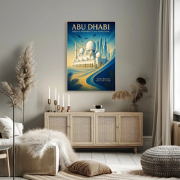 Abu Dhabi Oasis of Modernity and Tradition Poster PosterGoat