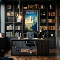 Abu Dhabi Oasis of Modernity and Tradition Poster PosterGoat