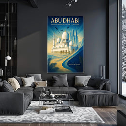 Abu Dhabi Oasis of Modernity and Tradition Poster PosterGoat