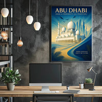 Abu Dhabi Oasis of Modernity and Tradition Poster PosterGoat