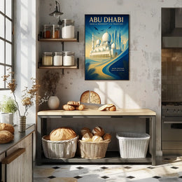 Abu Dhabi Oasis of Modernity and Tradition Poster PosterGoat