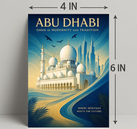 Abu Dhabi Oasis of Modernity and Tradition Poster PosterGoat