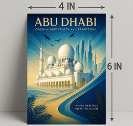 Abu Dhabi Oasis of Modernity and Tradition Poster PosterGoat