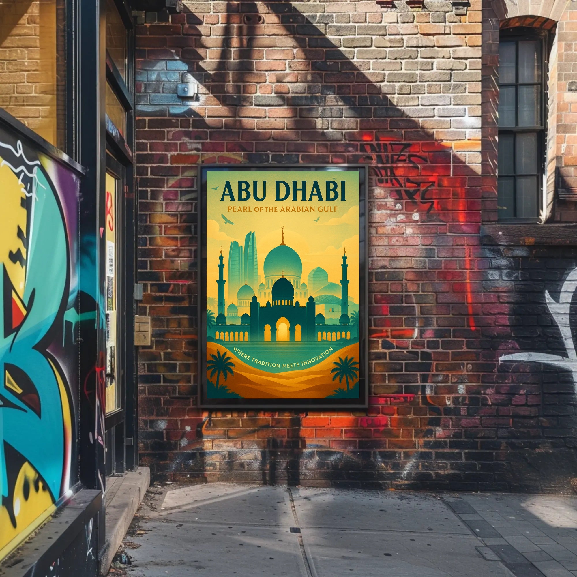 Abu Dhabi Pearl Of The Arabian Gulf Poster PosterGoat
