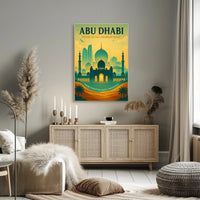 Abu Dhabi Pearl Of The Arabian Gulf Poster PosterGoat