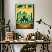 Abu Dhabi Pearl Of The Arabian Gulf Poster PosterGoat