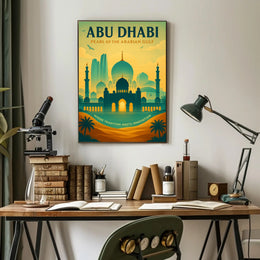 Abu Dhabi Pearl Of The Arabian Gulf Poster PosterGoat