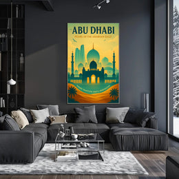 Abu Dhabi Pearl Of The Arabian Gulf Poster PosterGoat