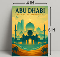 Abu Dhabi Pearl Of The Arabian Gulf Poster PosterGoat