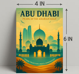 Abu Dhabi Pearl Of The Arabian Gulf Poster PosterGoat